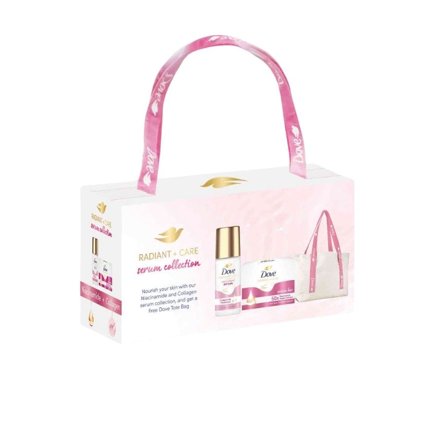 DOVE Niacinamide + Collagen Body Care Serum Collection With Free Dove Tote Bag