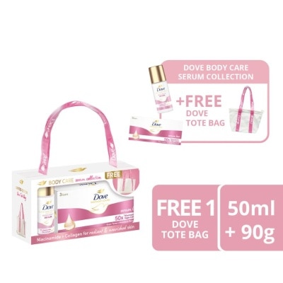 DOVE - DOVE Niacinamide + Collagen Body Care Serum Collection With Free Dove Tote Bag