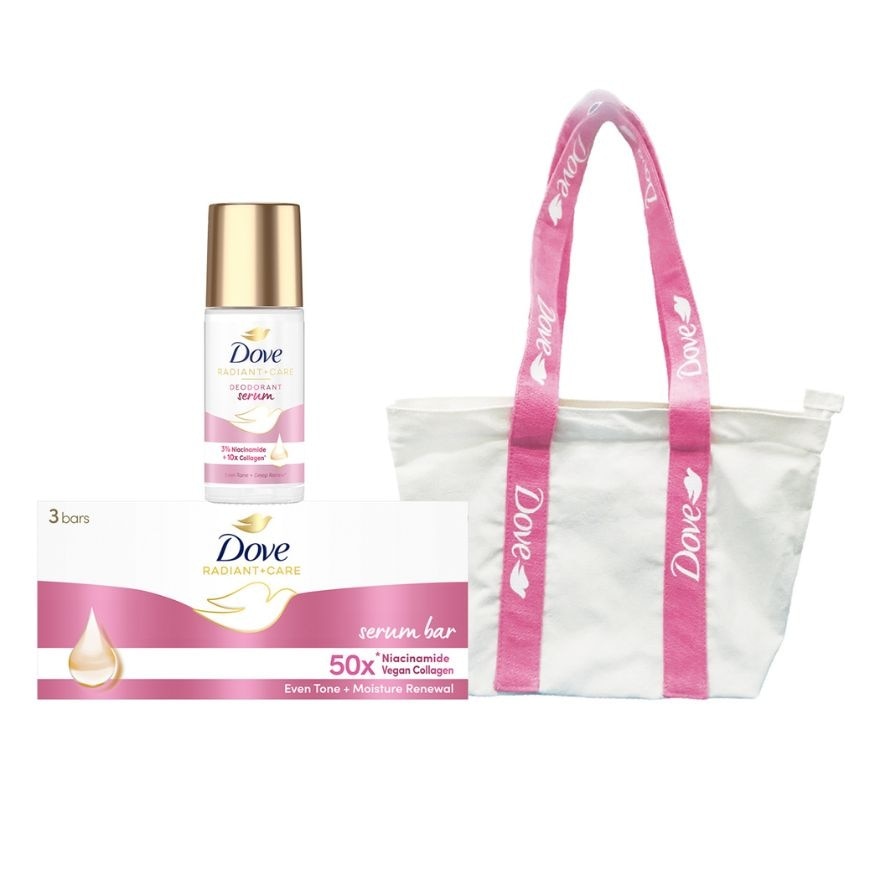 DOVE Niacinamide + Collagen Body Care Serum Collection With Free Dove Tote Bag