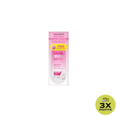 SNAILWHITE SNAILWHITE Body Wash Healthy & Glow 500ml + Free Shower Puff