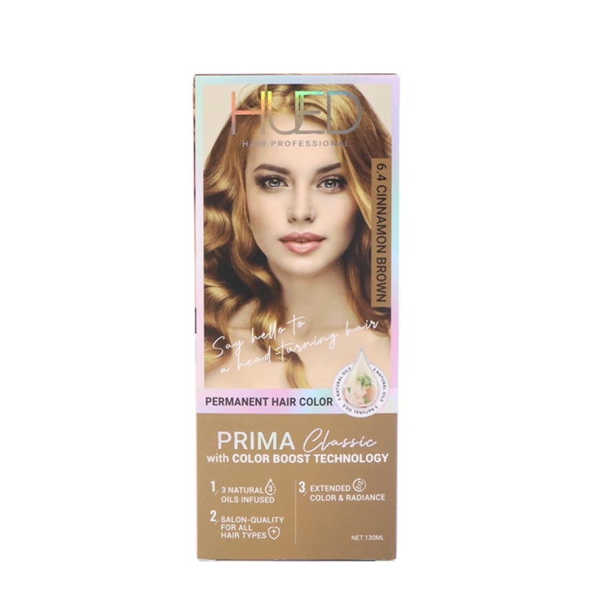 HUED Prima Classic Permanent Hair Color 6.4 Cinnamon Brown