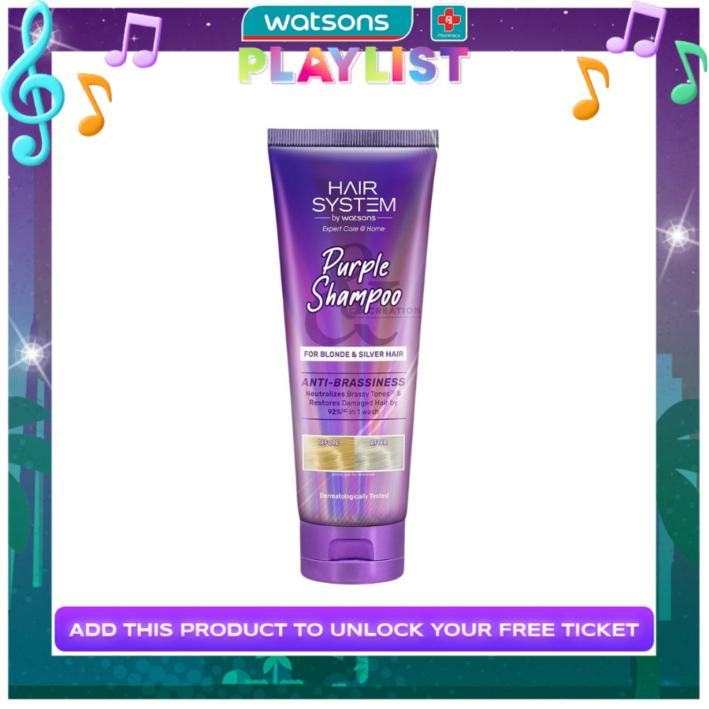 WATSONS Hair System Purple Shampoo 250ml