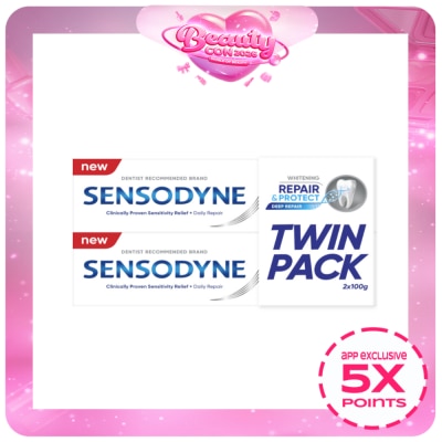SENSODYNE - SENSODYNE Repair + Protect Whitening Twin Pack