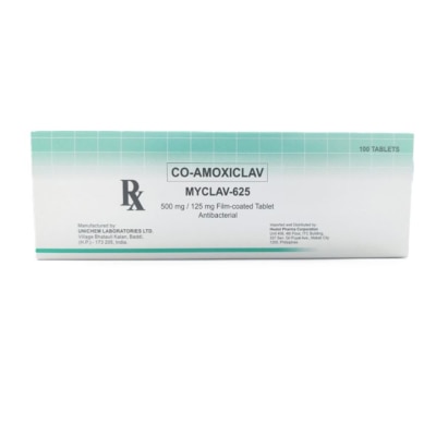 MYCLAV Myclav-625 625mg Film-Coated Tablet [PRESCRIPTION REQUIRED]