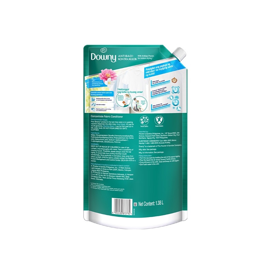 DOWNY Fabric Conditioner Kontra Kulob Refill 1.38L