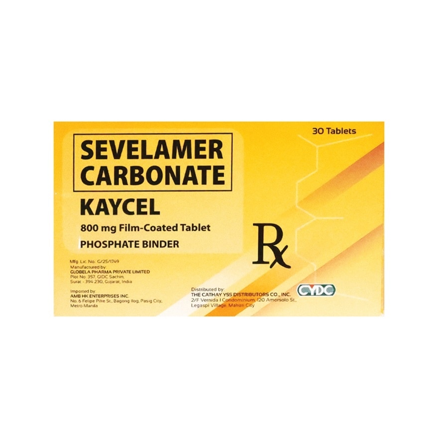 KAYCEL 800mg Film Coated Tablet Sold Per Piece [PRESCRIPTION REQUIRED]