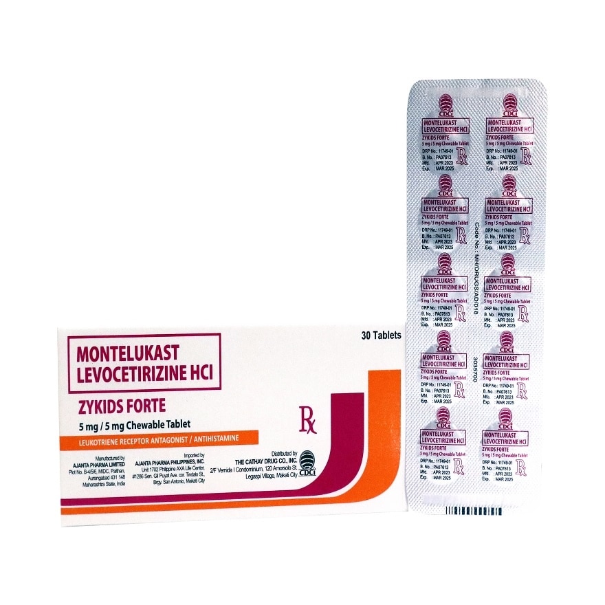 ZYKIDS FORTE 5MG/5MG CHT Sold Per Piece [PRESCRIPTION REQUIRED]