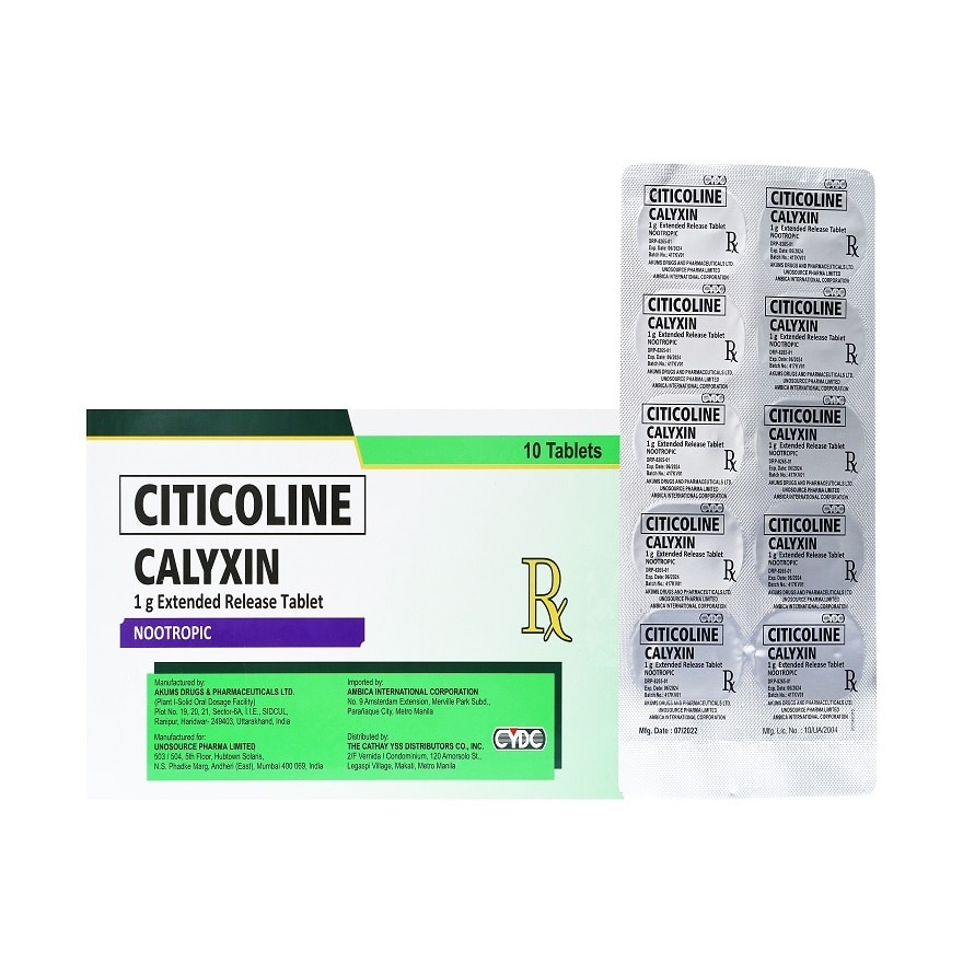 CALYXIN 1g Extended Release Tablet [PRESCRIPTION REQUIRED]