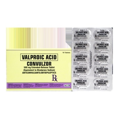 CONVULZOR CONVULZOR 500mg Extended Release Tablet Sold Per Piece [PRESCRIPTION REQUIRED]