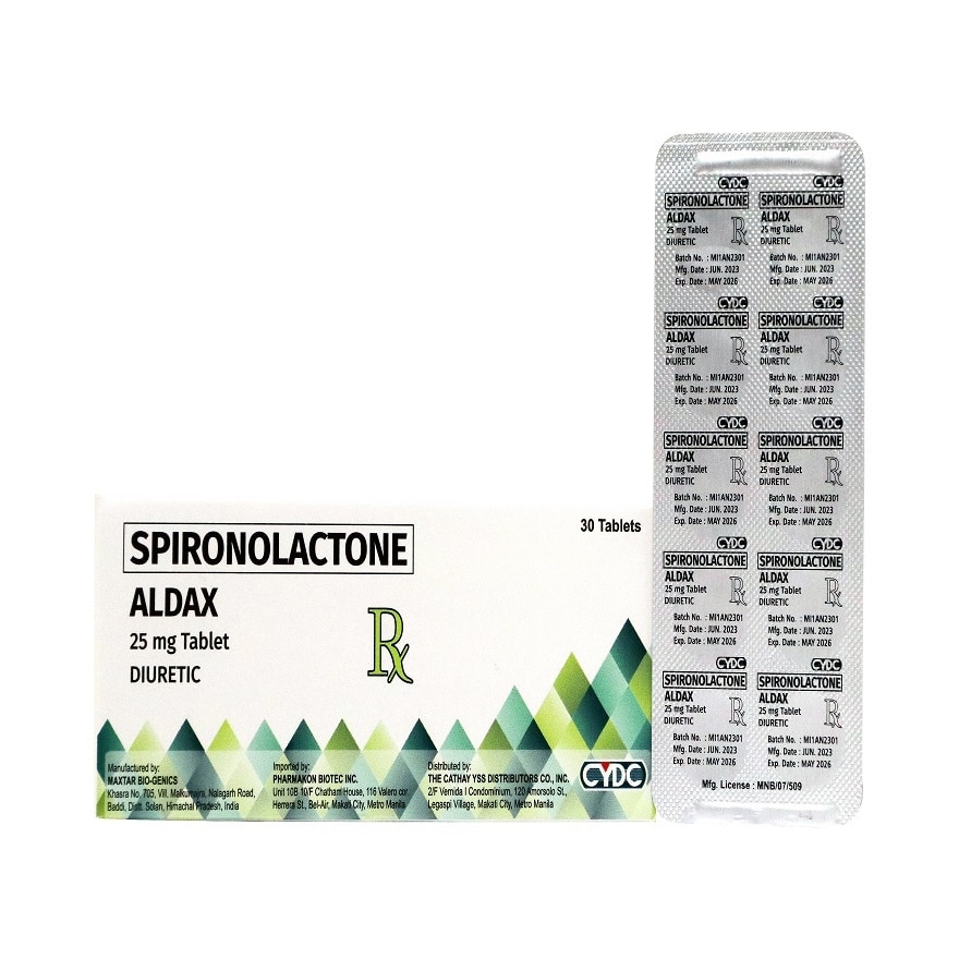 ALDAX 25mg Tablet Sold Per Piece [PRESCRIPTION REQUIRED]