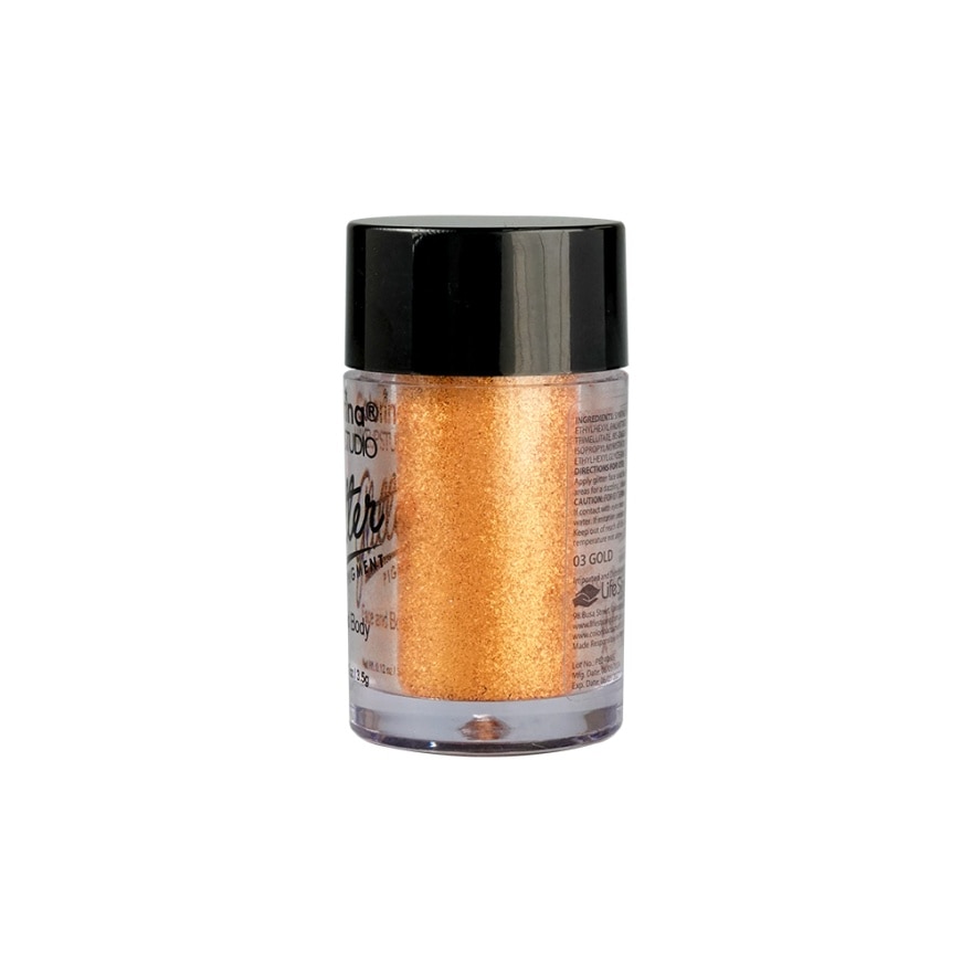 COLORINA Makeupstudio Glitter Pigment Face And Body 03 Gold