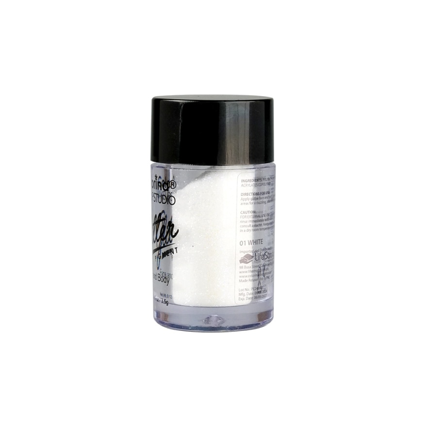 COLORINA Makeupstudio Glitter Pigment Face And Body 01 White