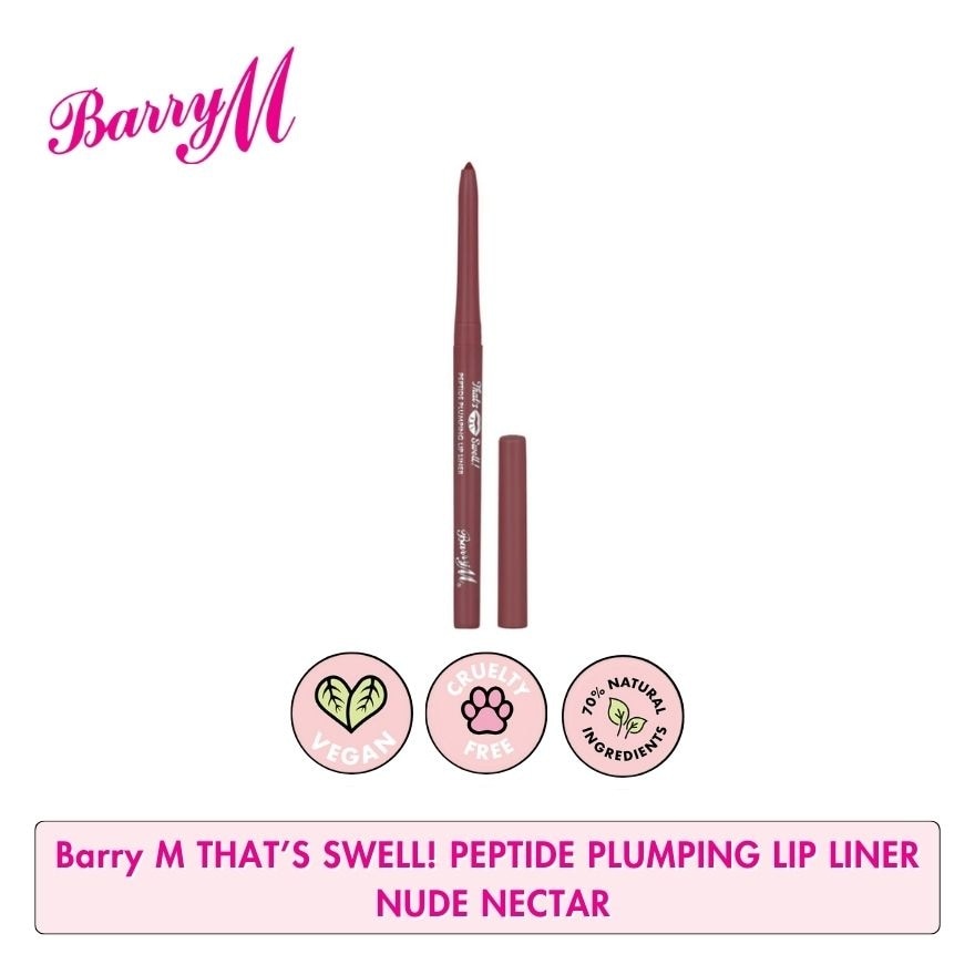 BARRY M Thats Swell Peptide Plumping Lip Liner Nude Nectar