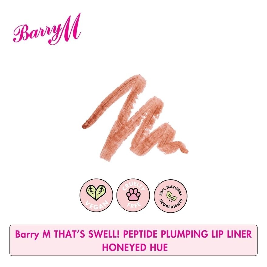 BARRY M Thats Swell Peptide Plumping Lip Liner Honeyed Hue