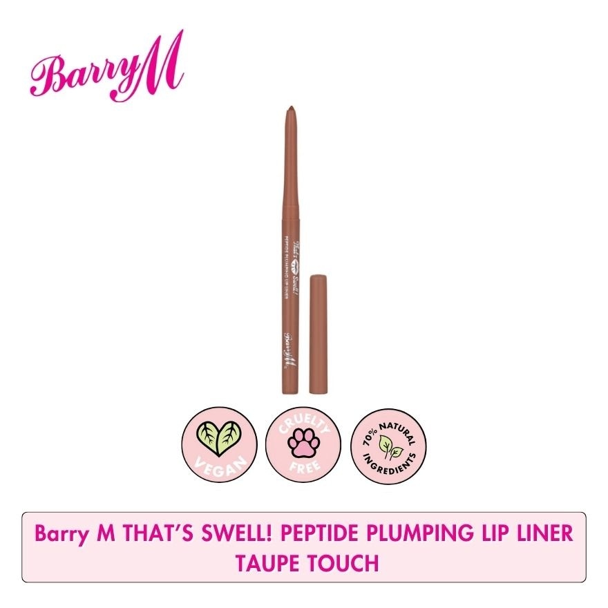 BARRY M Thats Swell Peptide Plumping Lip Liner Taupe Touch