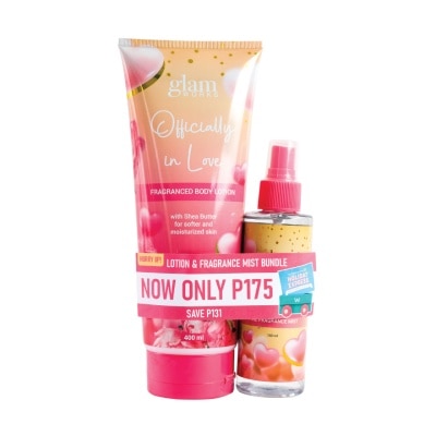 GLAMWORKS GLAMWORKS Officially in Love Fragranced Body Lotion 400ml + Fragrance Mist Bundle