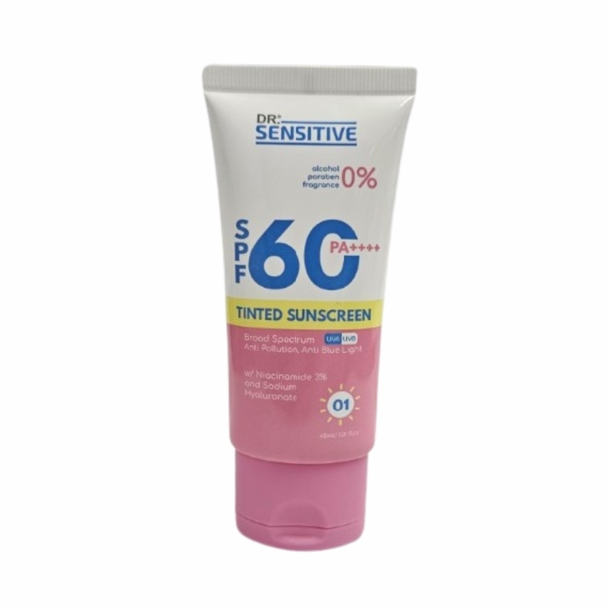 DR SENSITIVE Tinted Sunscreen SPF60++++ Shade 1 40ml