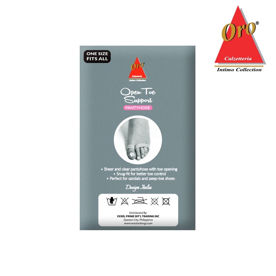 ORO Open Toe Support Pantyhose