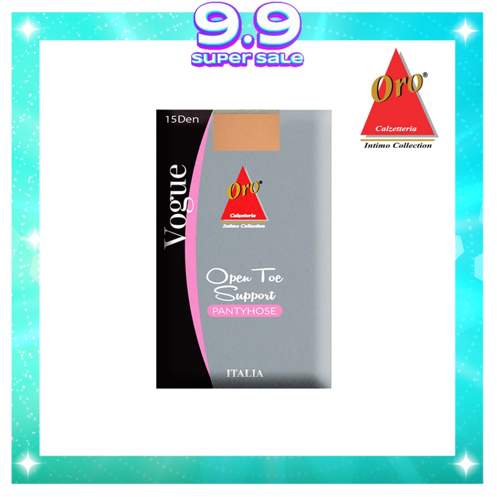 ORO Open Toe Support Pantyhose