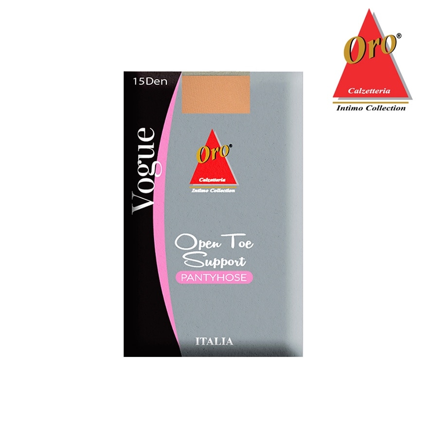 ORO Open Toe Support Pantyhose