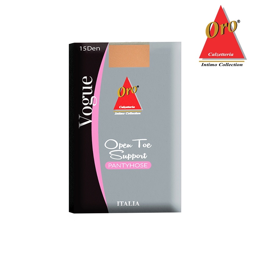 ORO Open Toe Support Pantyhose
