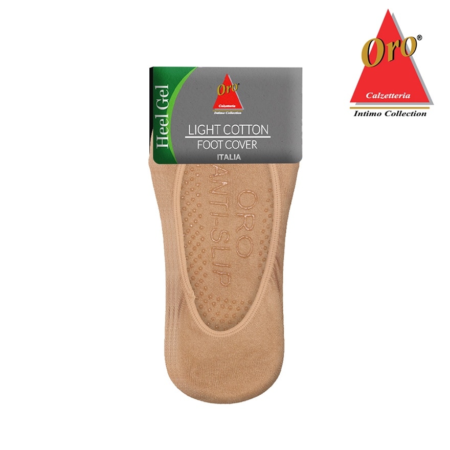 ORO 3 Pairs Light Cotton Foot Cover With Anti Slip