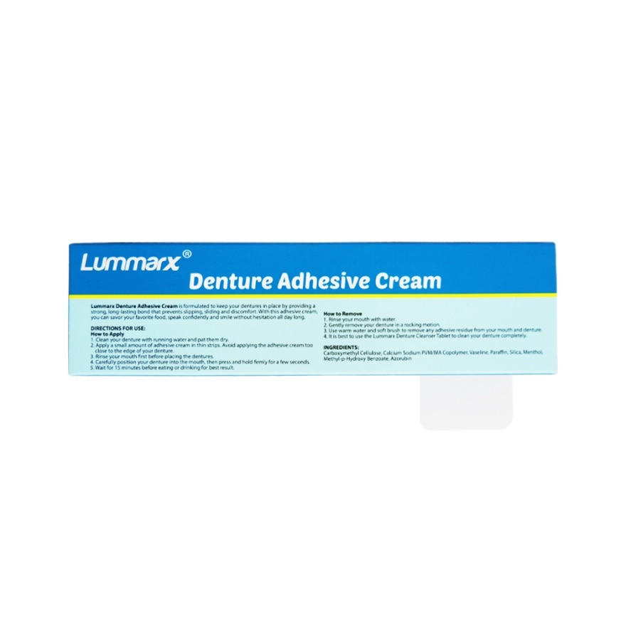 LUMMARX Denture Adhesive Cream