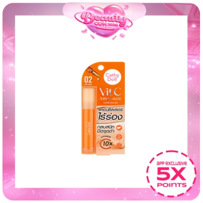 CATHY DOLL - CATHY DOLL  Vit C Ampoule Concealer 4.1g - 02 Light Beige