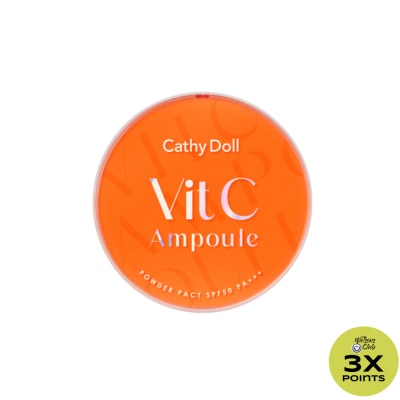 CATHY DOLL CATHY DOLL Vit C Ampoule Powder Pact SPF50 PA+++ 02 Light Beige