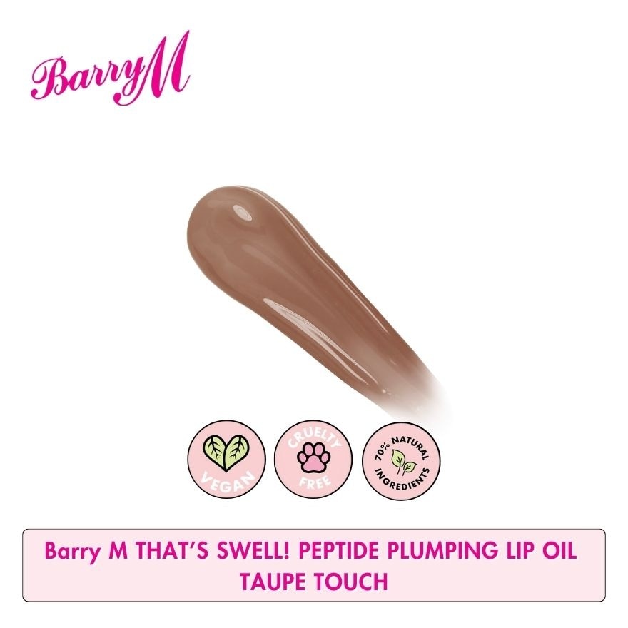 BARRY M Thats Swell Peptide Plumping Lip Oil Taupe Touch