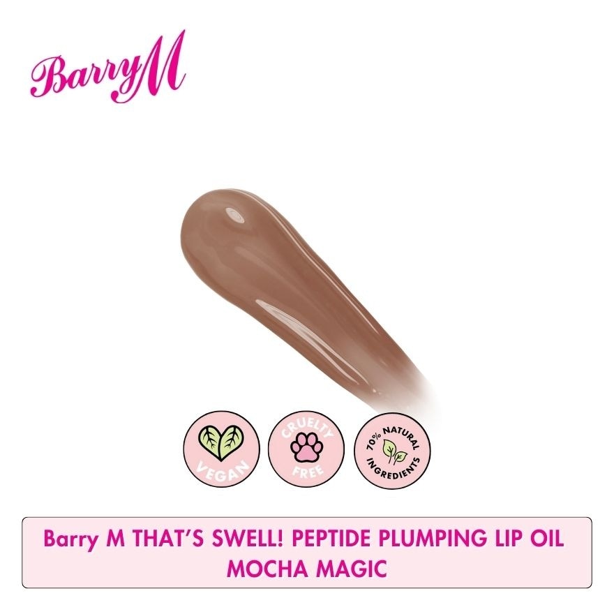 BARRY M Thats Swell Peptide Plumping Lip Oil Mocha Magic