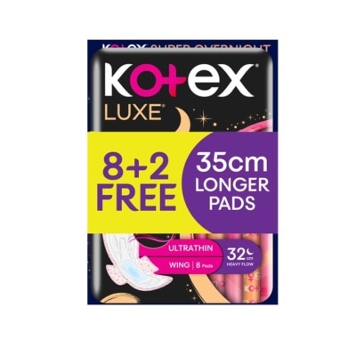 KOTEX - KOTEX Luxe 32cm 8s With Free Super Overnight 35cm 2s