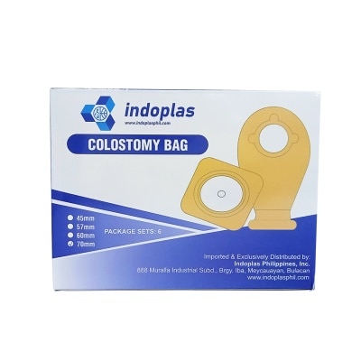 INDOPLAS INDOPLAS Colostomy Bag 70mm Sold Per Piece