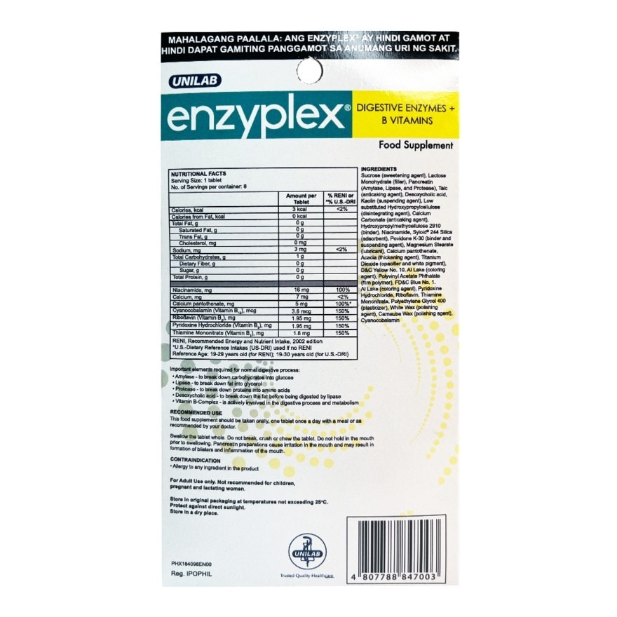 ENZYPLEX 7+1 Digestive Enzymes + B Vitamins Promo Pack