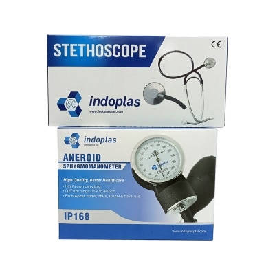 INDOPLAS INDOPLAS Aneroid Sphygmomanometer 1P168 With Stethoscope