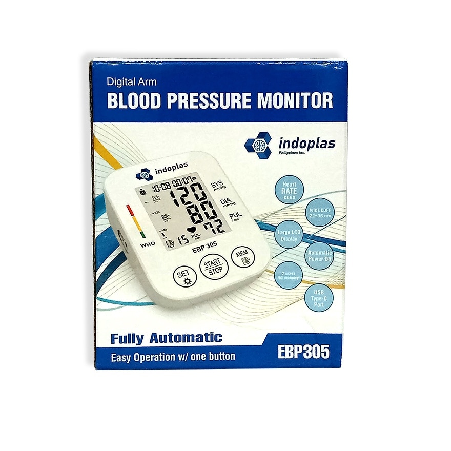 INDOPLAS Electronic Blood Pressure Monitor BP305A