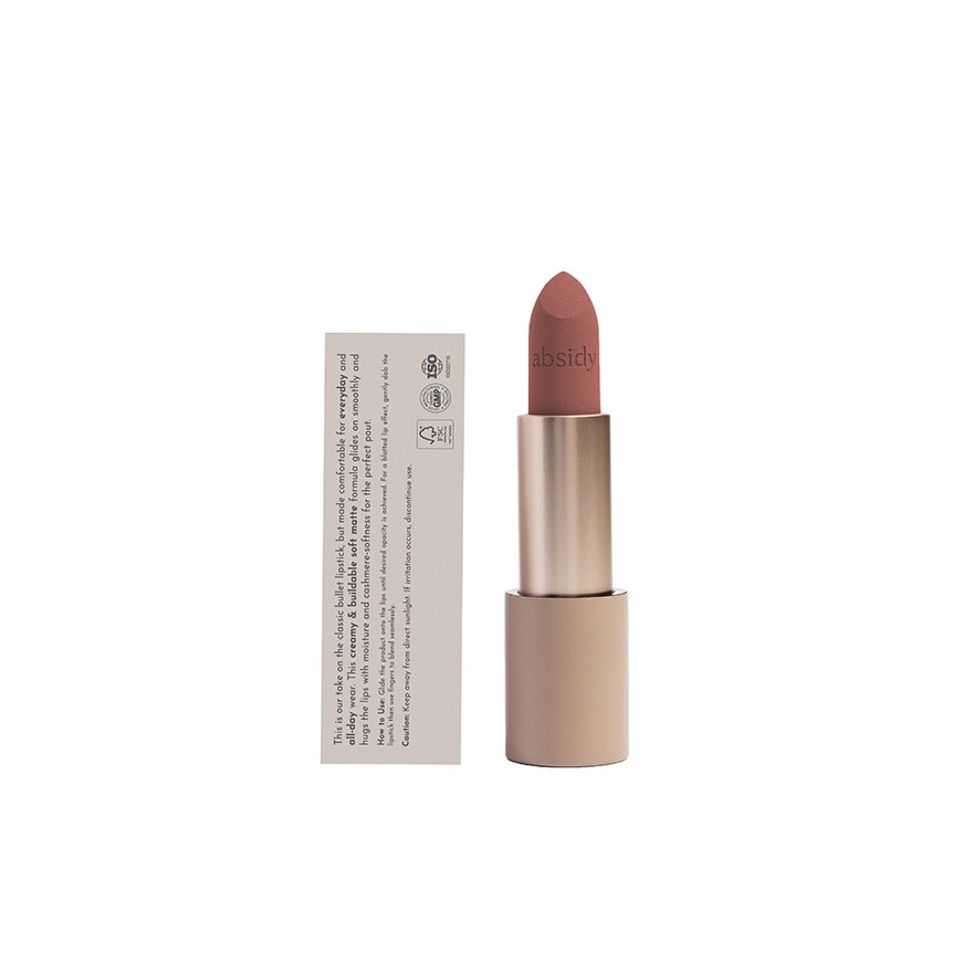 ABSIDY Cashmere Kiss Matte Lipstick Dawn 3 2g