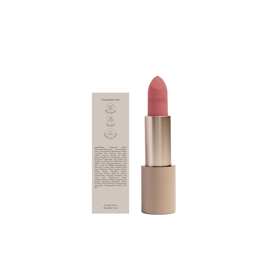 ABSIDY Cashmere Kiss Matte Lipstick Primrose 3 2g