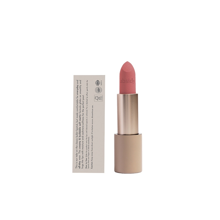 ABSIDY Cashmere Kiss Matte Lipstick Primrose 3 2g