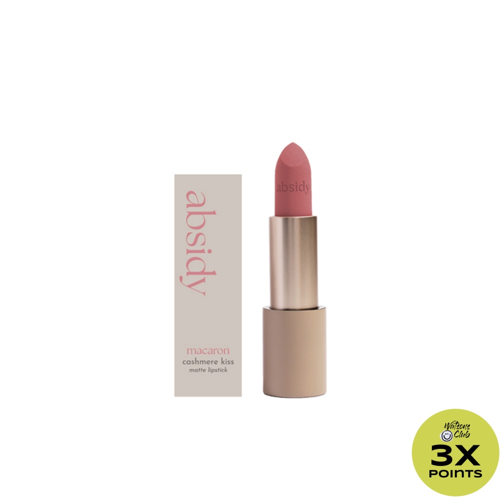 ABSIDY Cashmere Kiss Matte Lipstick Macaron 3 2g