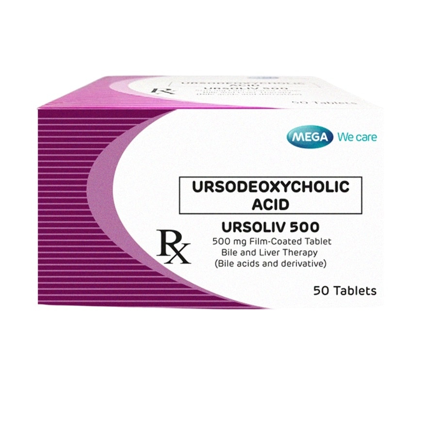 URSOLIV 500 Bile Acids and Derivative Film Coated Tablet 500g Sold Per Piece [PRESCRIPTION REQUIRED]