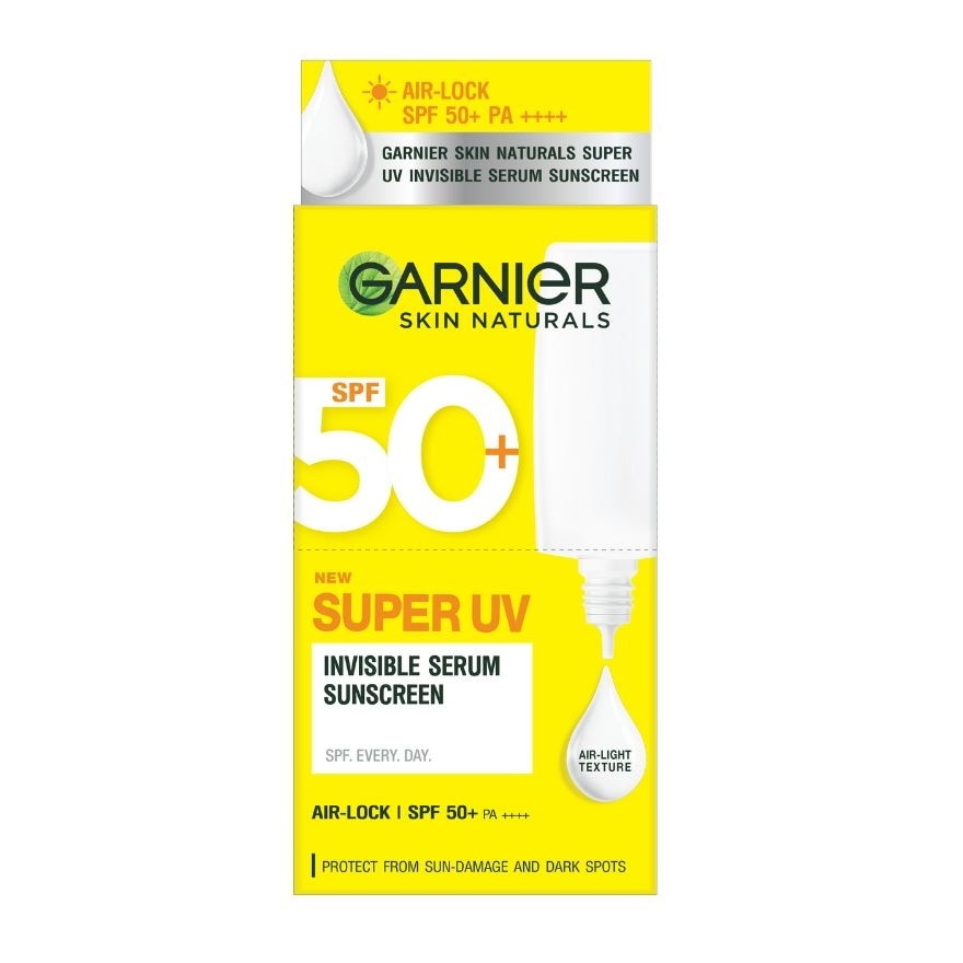 GARNIER Invisible Serum Sunscreen Vitamin C Super UV SPF 50 7ml
