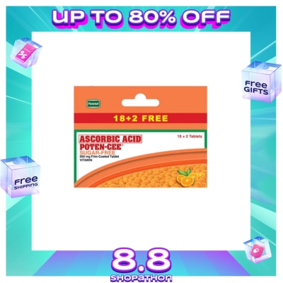 POTENCEE POTENCEE Ascorbic Acid Sugarfree 18 + 2 Promo Pack
