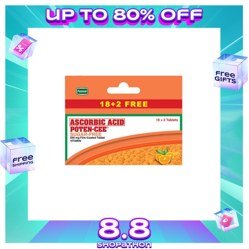 POTENCEE Ascorbic Acid Sugarfree 18 + 2 Promo Pack