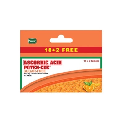 POTENCEE POTENCEE Ascorbic Acid Sugarfree 18 + 2 Promo Pack