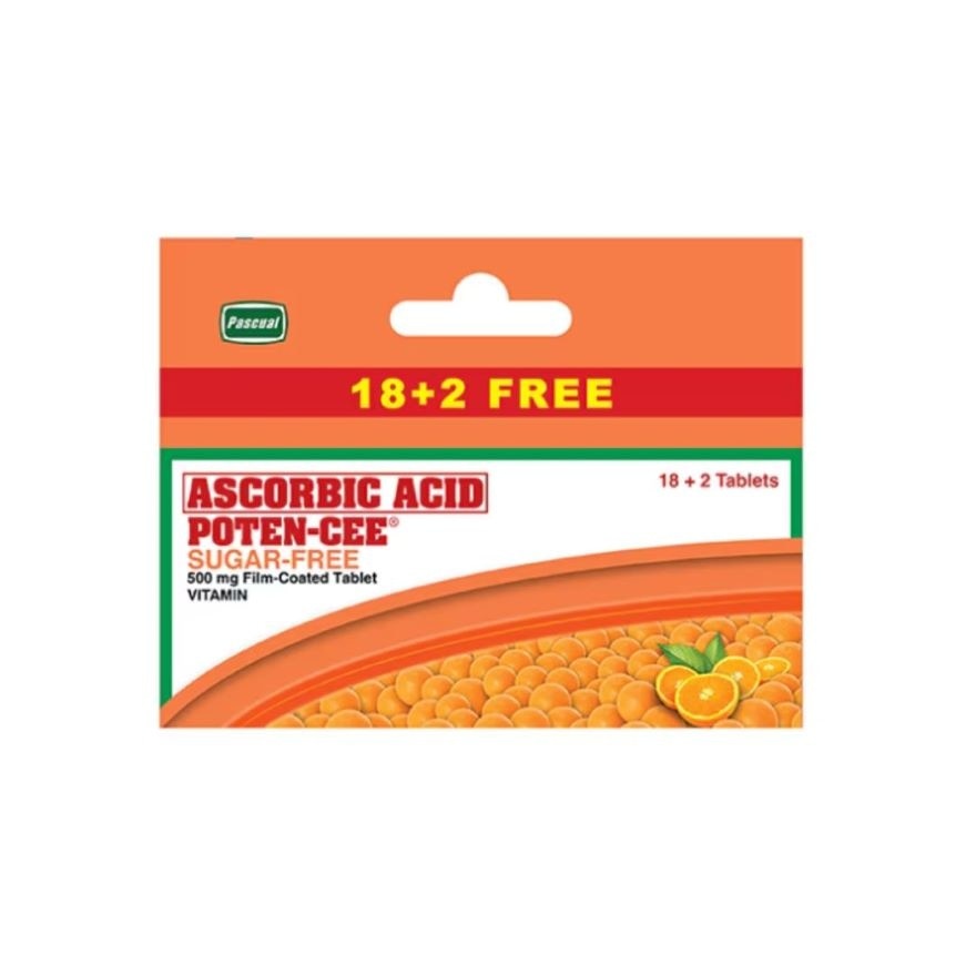 POTENCEE Ascorbic Acid Sugarfree 18 + 2 Promo Pack