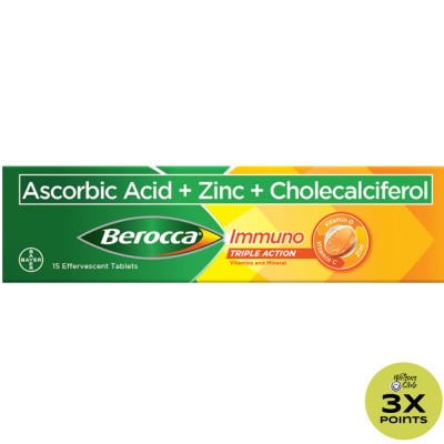 BEROCCA BEROCCA Immuno Triple Action Effervescent Tablet 15s
