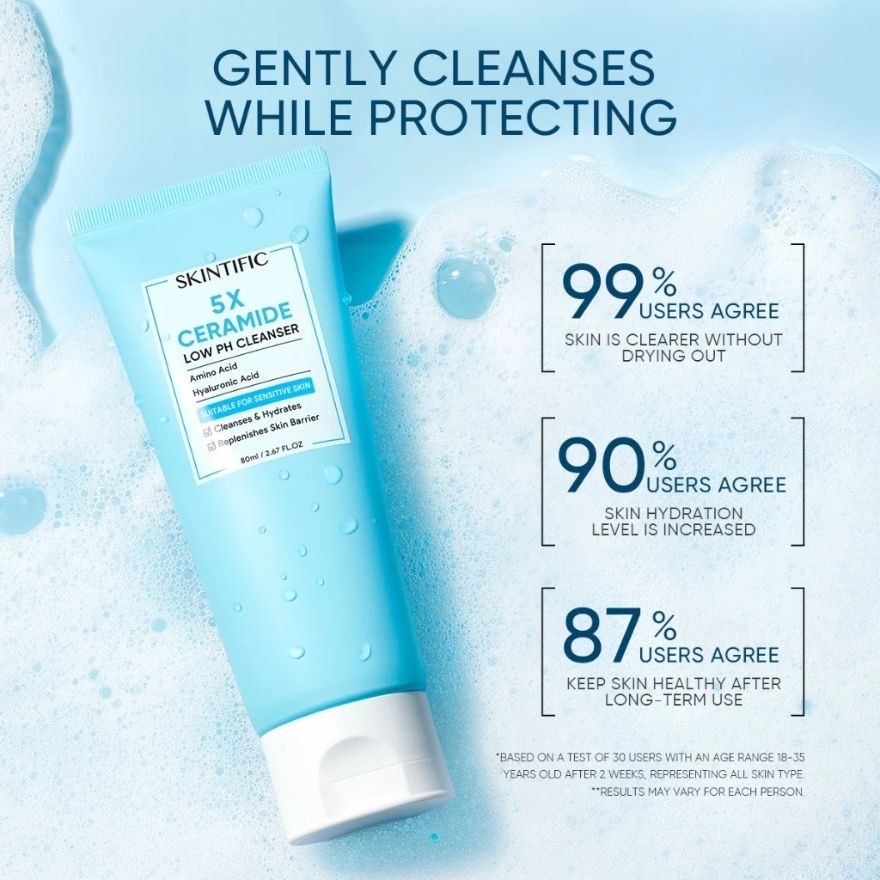 SKINTIFIC 5X Low PH Cleanser 80ml