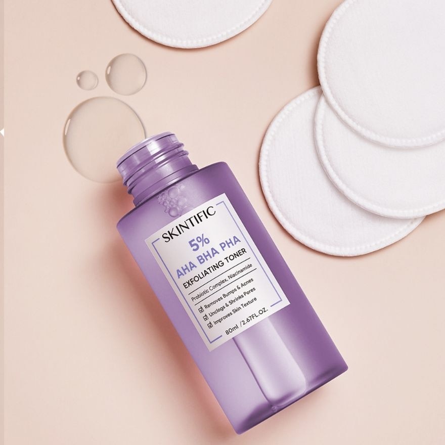 SKINTIFIC 5 Percent AHA BHA PHA Toner 80ml