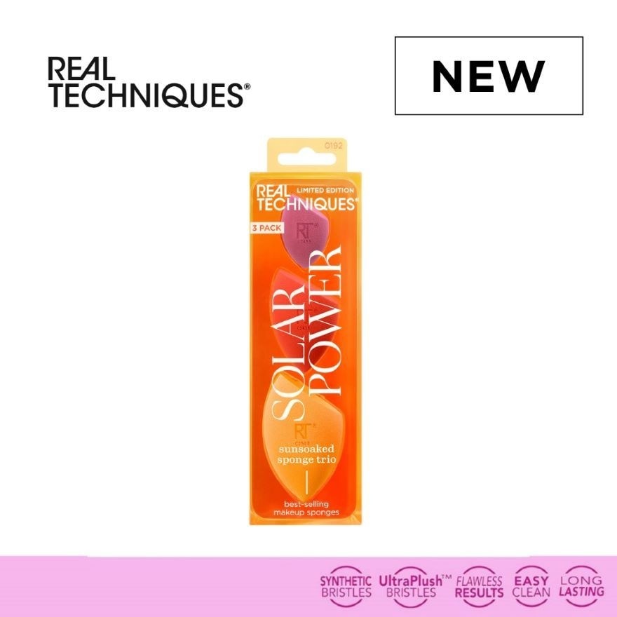 REAL TECHNIQUES Solar Power Sunsoaked Sponge Trio